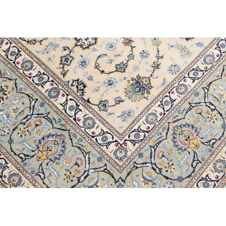 Tappeto Kashan Persia bianco grigio 310x400
