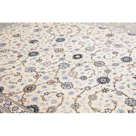 Tappeto Kashan Persia bianco grigio 310x400