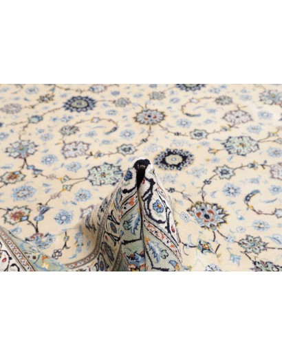 Tappeto Kashan Persia bianco grigio 310x400