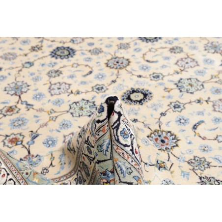 Tappeto Kashan Persia bianco grigio 310x400