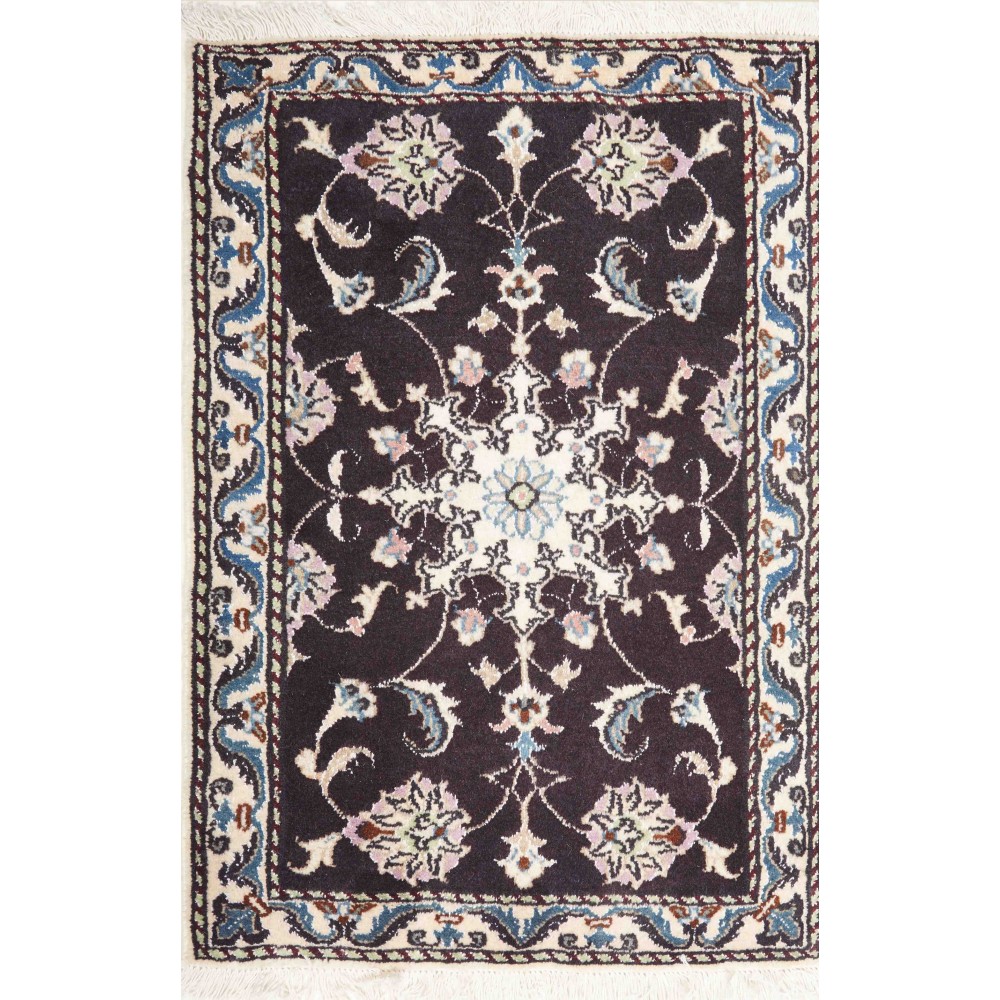 Tappeto Nain Kashmar Persia grigio bianco 60x90 Tappeto Nain Kashmar Persia grigio bianco 60x90