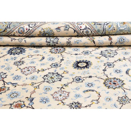 Tappeto Kashan Persia bianco grigio 310x400