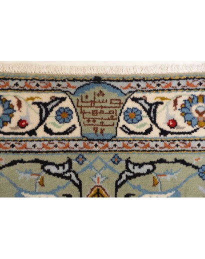Tappeto Kashan Persia bianco grigio 310x400