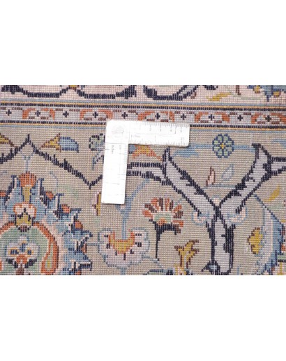 Tappeto Kashan Persia bianco grigio 310x400