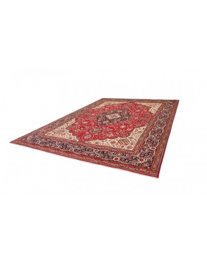 Tappeto Tabriz Persia marrone giallo 300x400