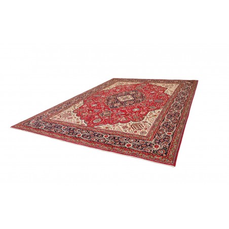 Tappeto Tabriz Persia marrone giallo 300x400