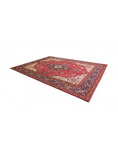 Tappeto Tabriz Persia marrone giallo 300x400