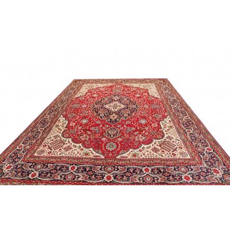 Tappeto Tabriz Persia marrone giallo 300x400