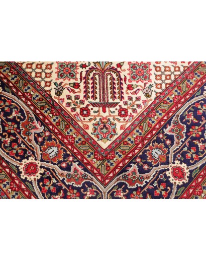 Tappeto Tabriz Persia marrone giallo 300x400