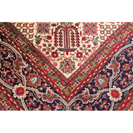 Tappeto Tabriz Persia marrone giallo 300x400