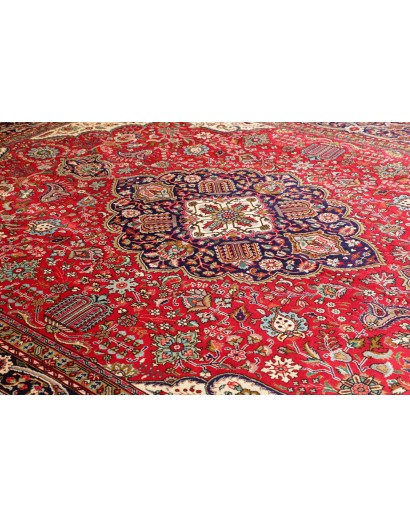 Tappeto Tabriz Persia marrone giallo 300x400