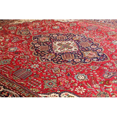 Tappeto Tabriz Persia marrone giallo 300x400