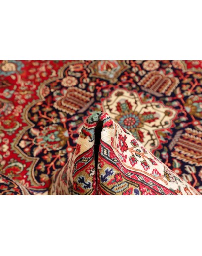 Tappeto Tabriz Persia marrone giallo 300x400