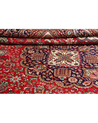 Tappeto Tabriz Persia marrone giallo 300x400