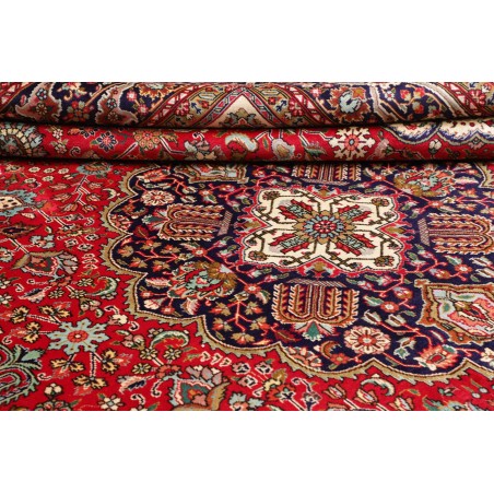 Tappeto Tabriz Persia marrone giallo 300x400