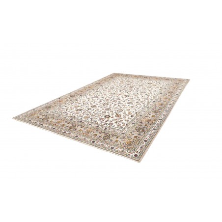 Tappeto Kashan Persia bianco azzurro 246x357