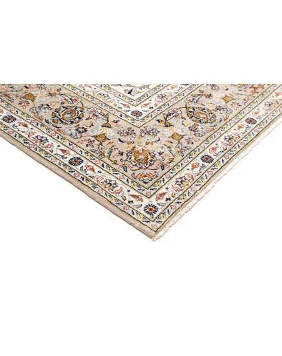 Tappeto Kashan Persia bianco azzurro 246x357