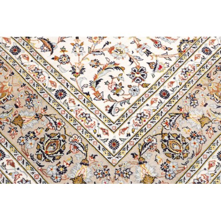 Tappeto Kashan Persia bianco azzurro 246x357