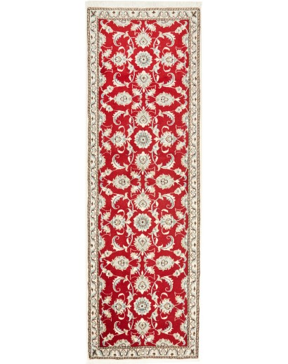Tappeto Nain Kashmar Persia marrone rosso 77x243