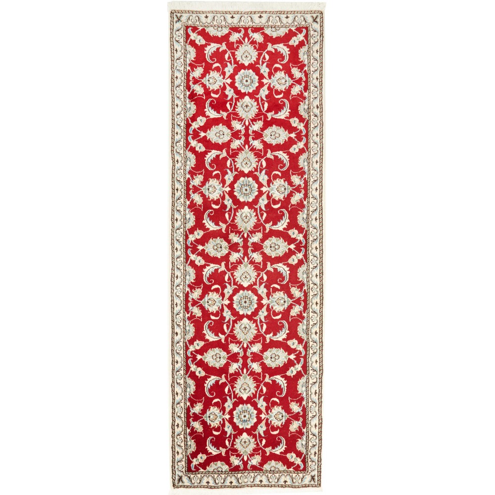 Tappeto Nain Kashmar Persia marrone rosso 77x243 Tappeto Nain Kashmar Persia marrone rosso 77x243
