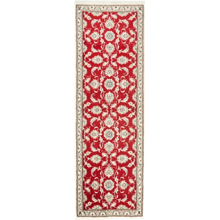 Tappeto Nain Kashmar Persia marrone rosso 77x243