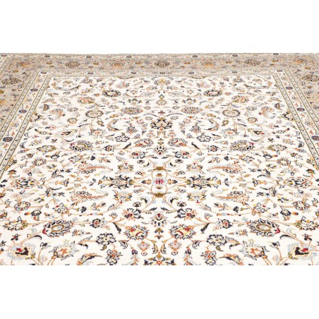 Tappeto Kashan Persia bianco azzurro 246x357