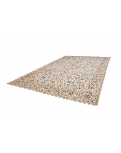Tappeto Kashan Persia beige bianco 292x405