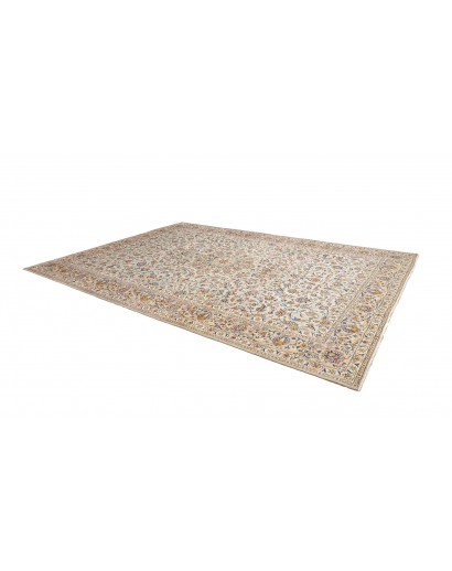 Tappeto Kashan Persia beige bianco 292x405