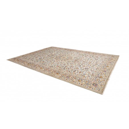 Tappeto Kashan Persia beige bianco 292x405