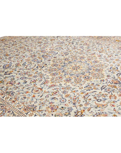 Tappeto Kashan Persia beige bianco 292x405