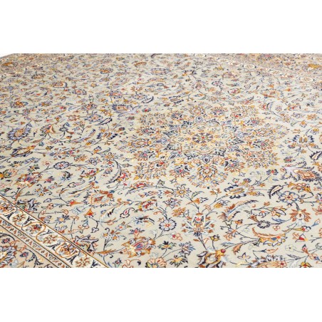 Tappeto Kashan Persia beige bianco 292x405