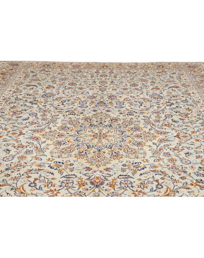Tappeto Kashan Persia beige bianco 292x405