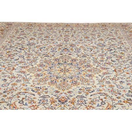Tappeto Kashan Persia beige bianco 292x405