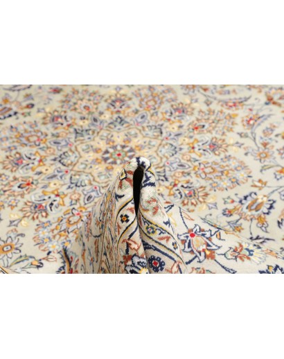Tappeto Kashan Persia beige bianco 292x405
