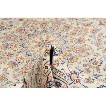 Tappeto Kashan Persia beige bianco 292x405