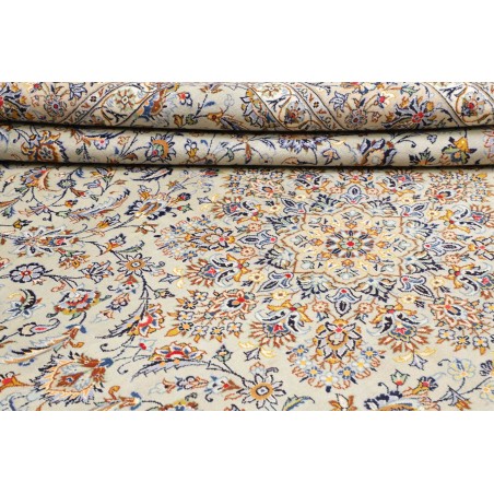 Tappeto Kashan Persia beige bianco 292x405