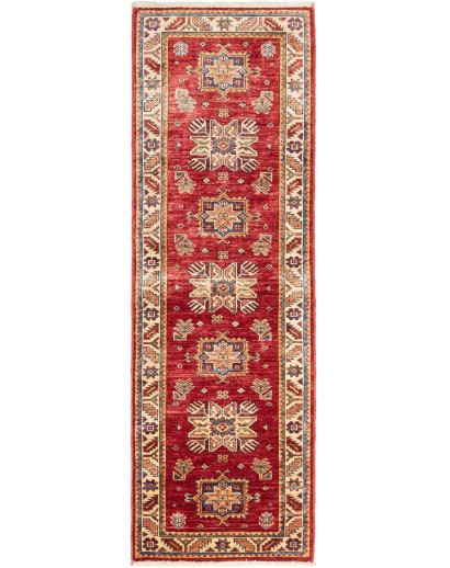 Tappeto Kazak Fine Pakistan marrone giallo 59x185