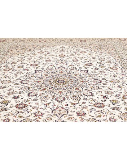 Tappeto Kashan Persia bianco 300x403