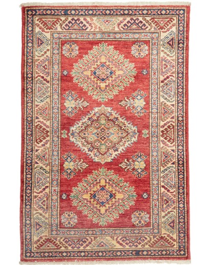 Tappeto Kazak Fine Pakistan marrone grigio 86x116