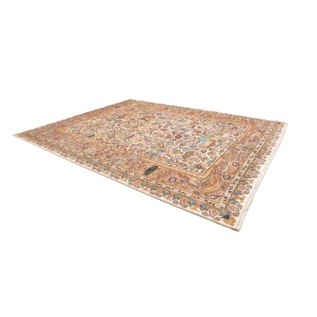 Tappeto Kashamr Zirkhaki Persia marrone grigio 303x394