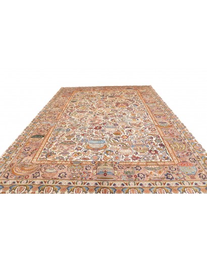 Tappeto Kashamr Zirkhaki Persia marrone grigio 303x394