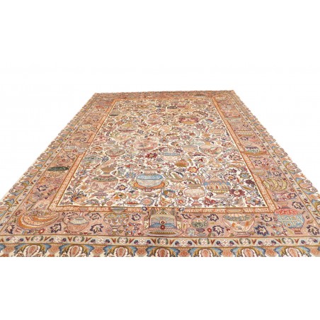 Tappeto Kashamr Zirkhaki Persia marrone grigio 303x394