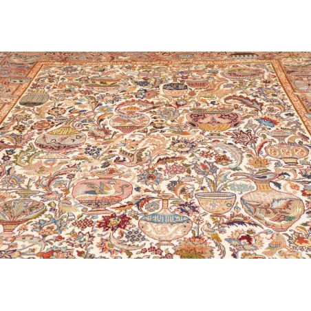 Tappeto Kashamr Zirkhaki Persia marrone grigio 303x394