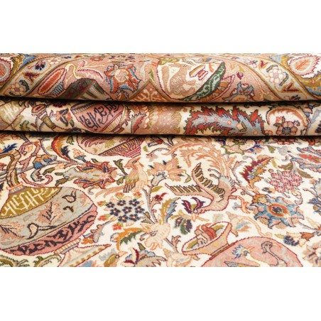 Tappeto Kashamr Zirkhaki Persia marrone grigio 303x394