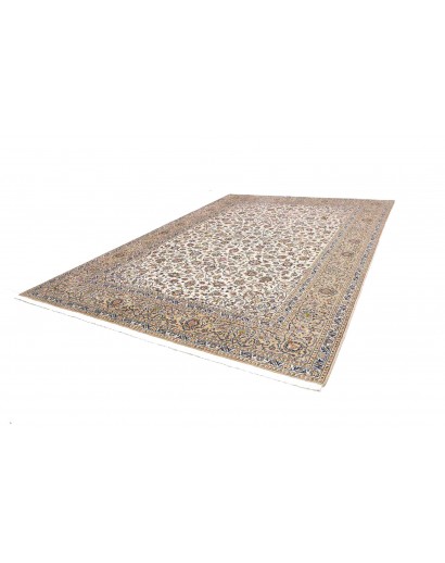 Tappeto Kashan Persia beige bianco 285x392