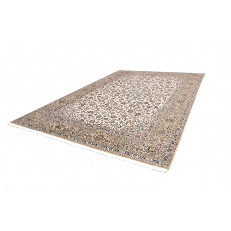 Tappeto Kashan Persia beige bianco 285x392