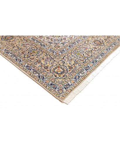 Tappeto Kashan Persia beige bianco 285x392