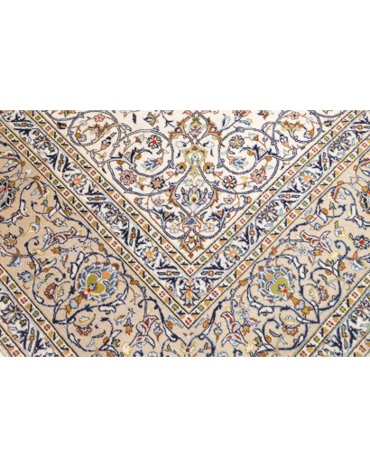 Tappeto Kashan Persia beige bianco 285x392