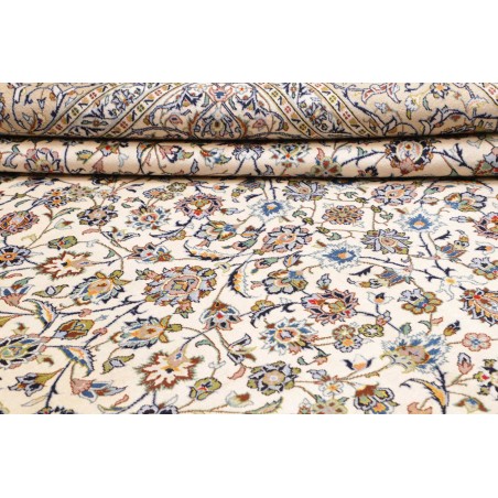 Tappeto Kashan Persia beige bianco 285x392
