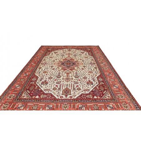 Tappeto Tabriz Persia giallo rosso 252x346